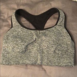 Charcoal gray sports bra from champion